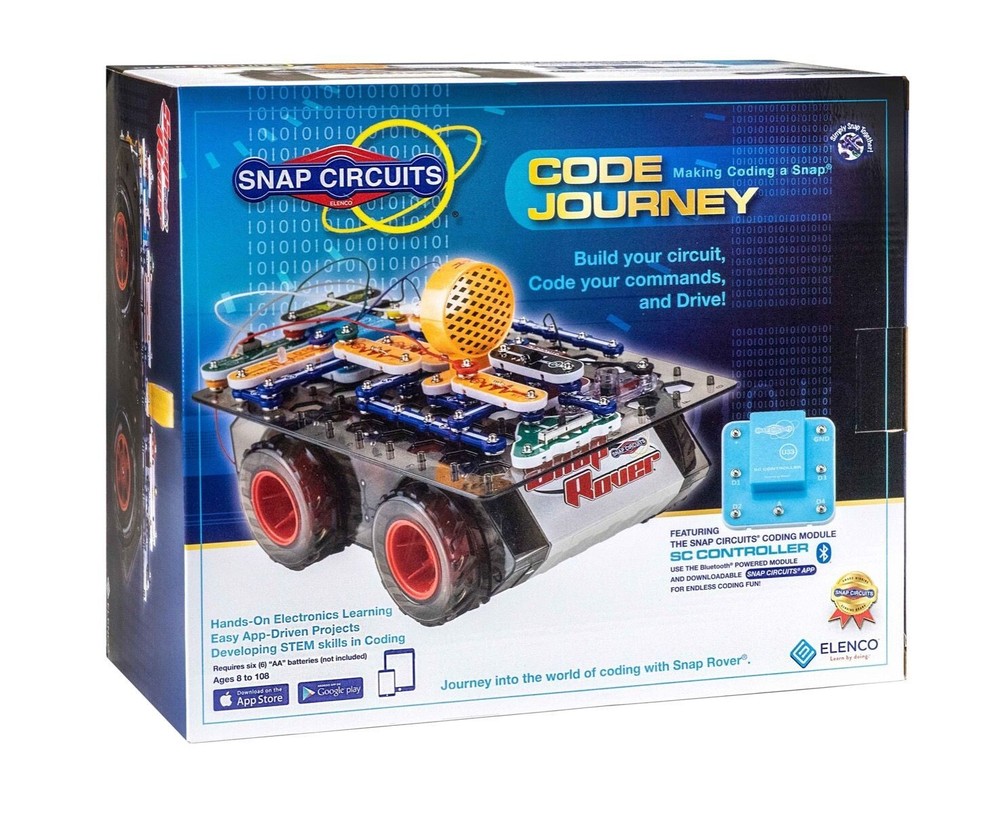 SNAP CIRCUITS SCJ404 SNAP ROVER REMOTE CONTROL CODING STEM CAR KIT