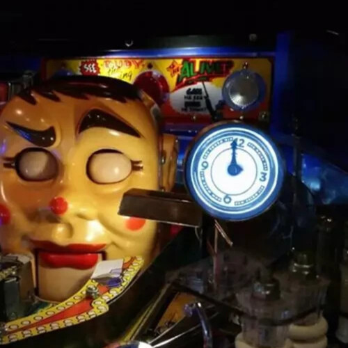 ULTIMATE!!! FUN HOUSE Pinball Interactive Motorised CLOCK Mod FUNHOUSE