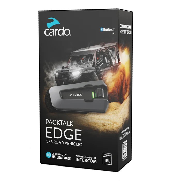 Cardo PackTalk Edge ORV Solo Mesh Motorcycle Intercom Adventure PT200050