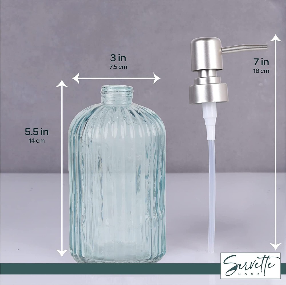 Glass Soap Dispenser with Pump