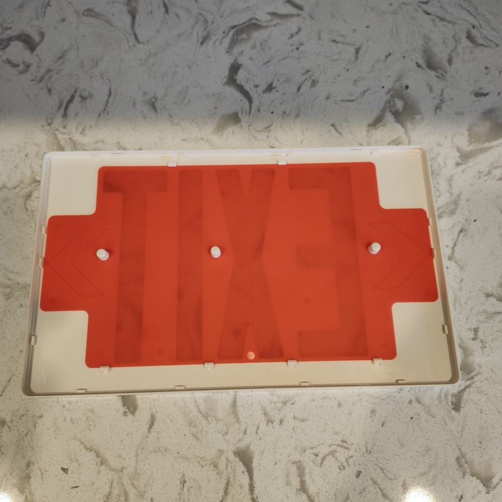 Red White Exit Sign