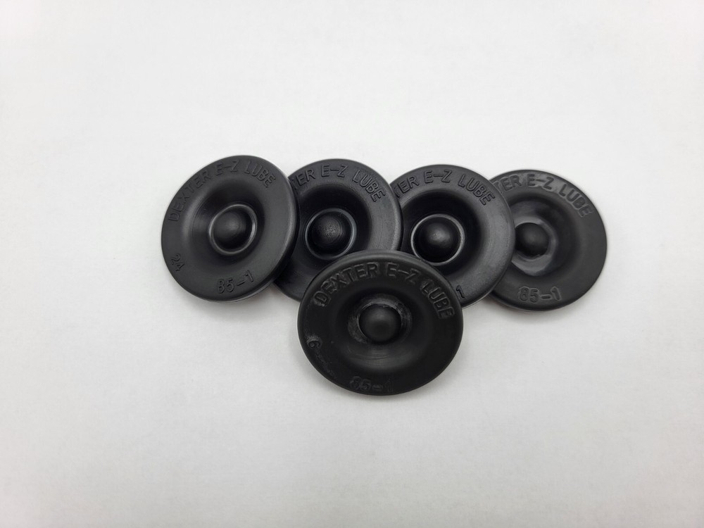 5 Pack GENUINE DEXTER EZ Lube Grease Cap Rubber Plug Rubber Insert Trailer Axle