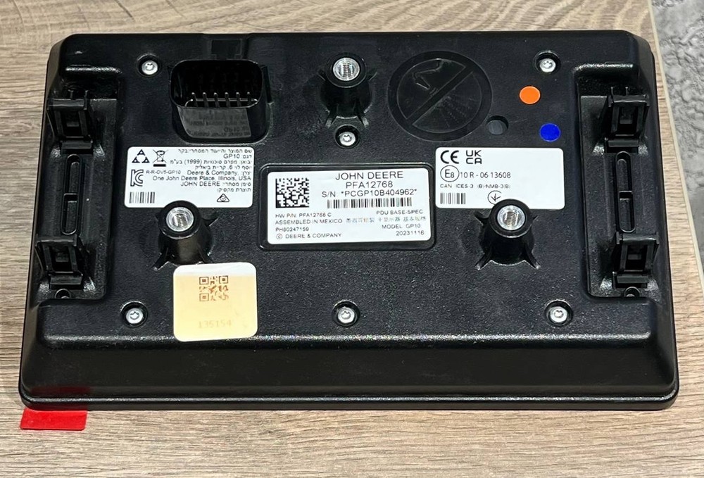 PFA12768 John Deere Display Module Original Pdu Base-spec Gp10