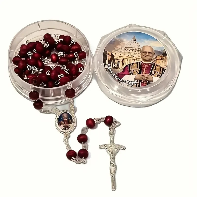 Blessed Rose Petal Rosary - Pope Leo XIV Angelus Edition from Rome