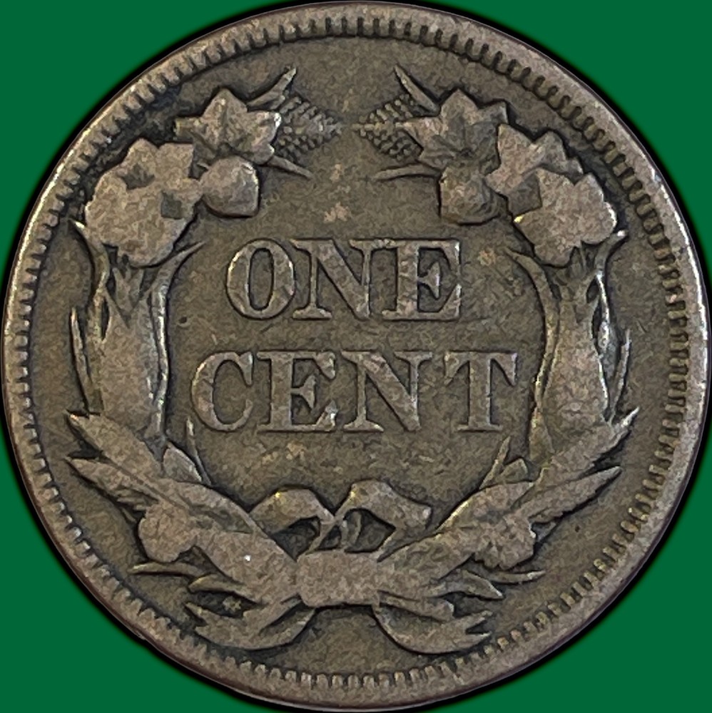 1857 Flying Eagle Cent Very Fine VF Coin #35814