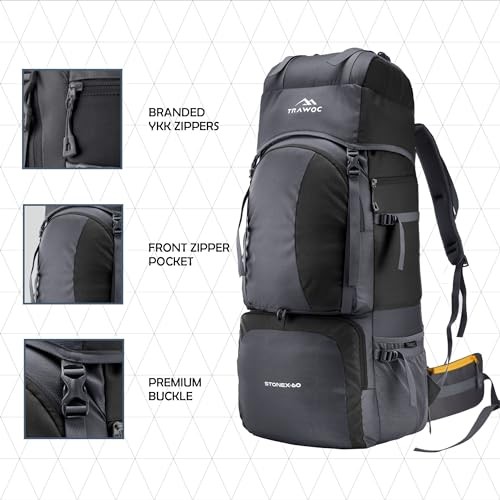 60 Ltr Rucksack Black