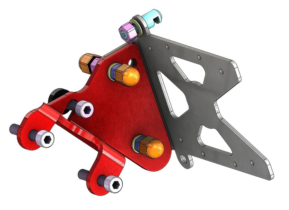 Side mount license plate bracket Triumph Rocket 3 R-GT-Storm