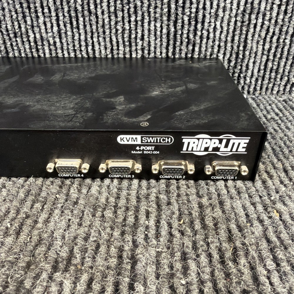 Tripp Lite B042-004 Net Controller 4-Port KVM Switch NO Power Supply