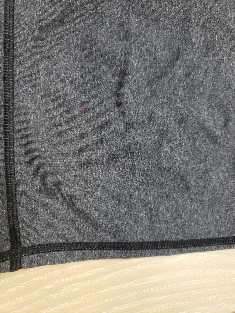 Lululemon 4 Straight Crop Capri Tight Pant Stretch Leggings Gray Drawstring EUC