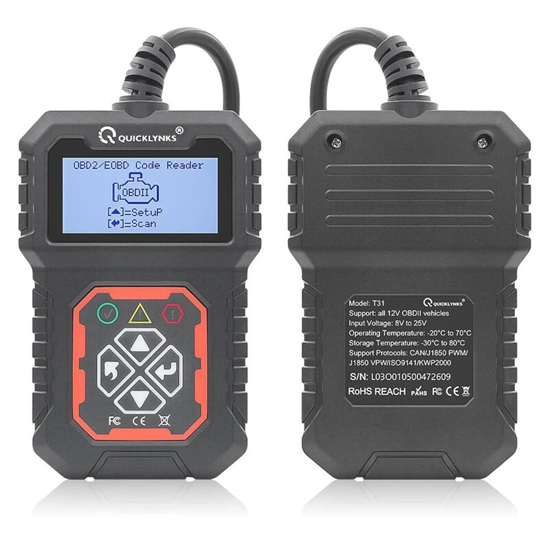 Car Full OBD2/EOBD Scanner Engine System Check Code Reader Diagnostic Scan Tool