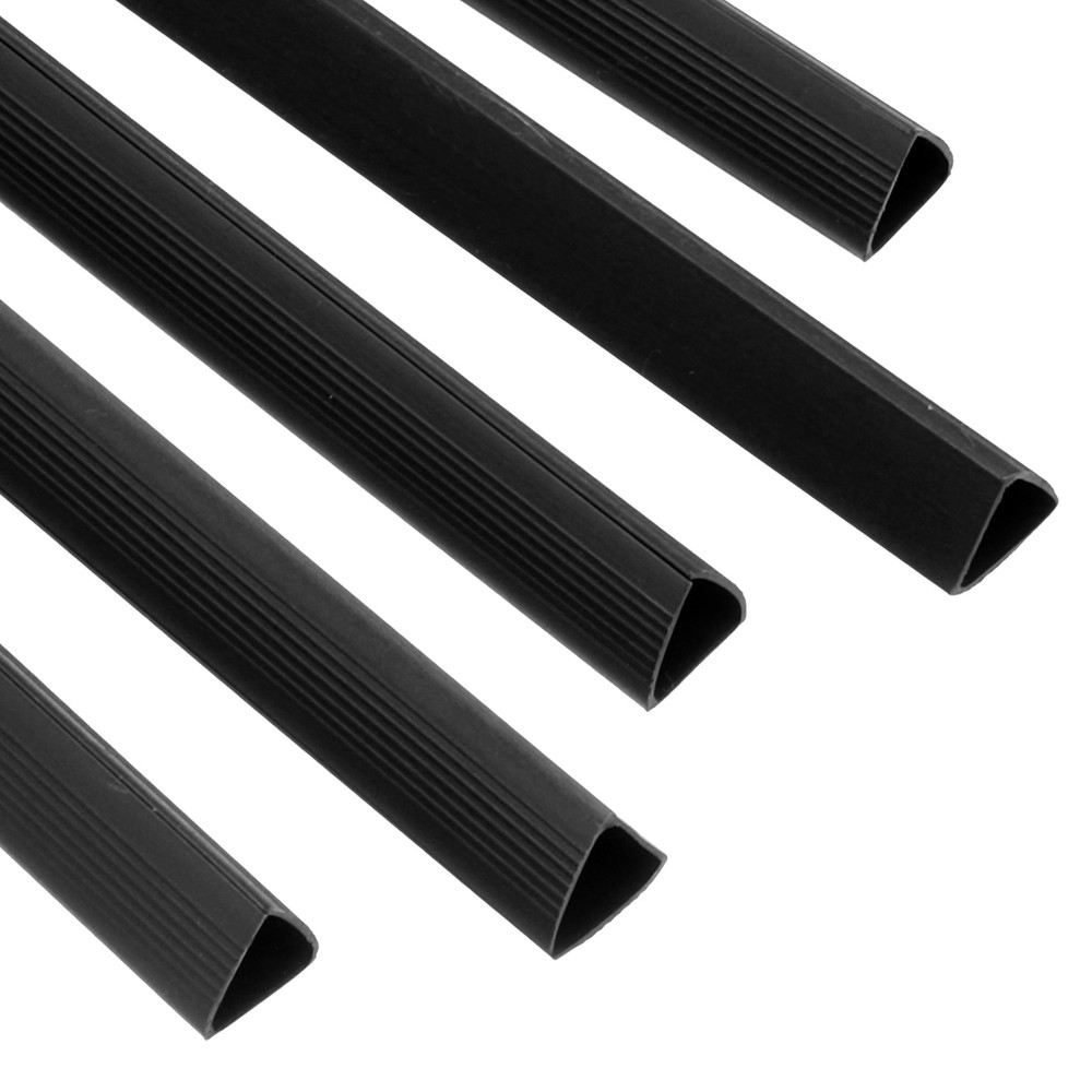 30Pcs 13x15mm Binding Bars, 120 Sheets Capacity, Black