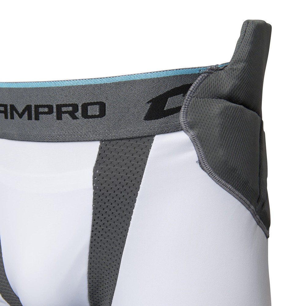 Champro Tri Flex 7 Pad Girdle Small White Flexible Compression Protection Gear