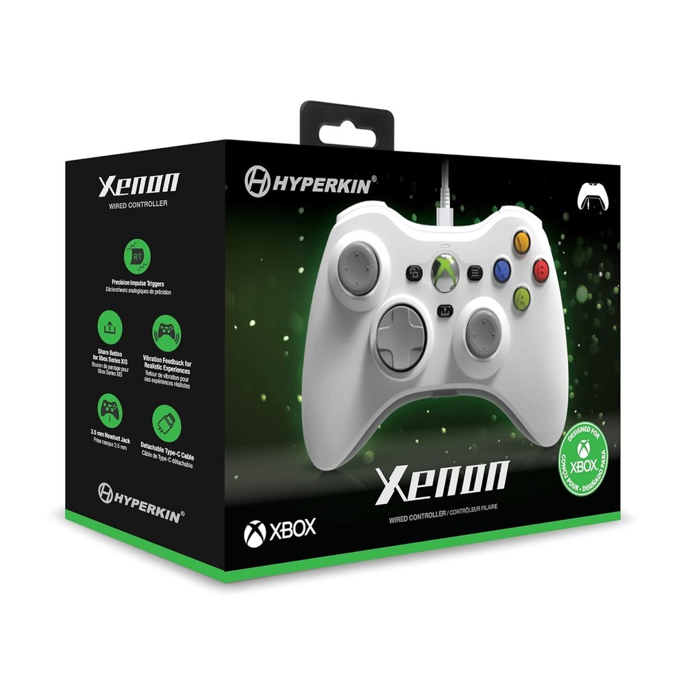 Hyperkin Xenon Wired Controller for Xbox Series X|S/One/Windows 10|11 - White