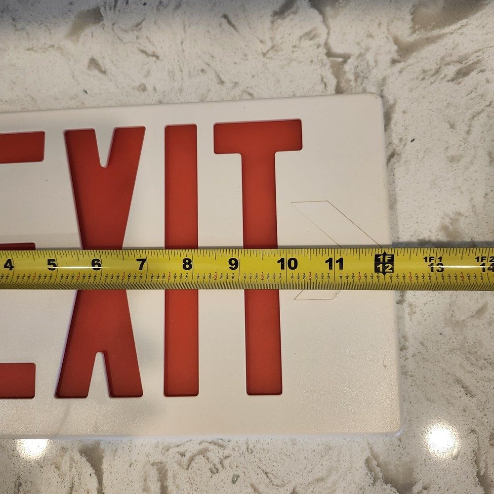 Red White Exit Sign