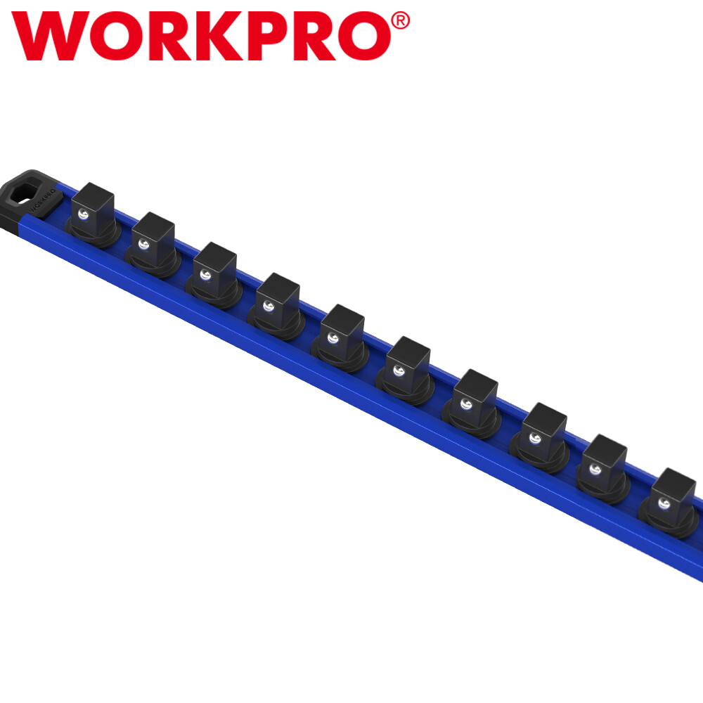 WORKPRO Magnetic Socket Organizer, 3/8-Inch Drive Heavy Duty Socket Holder