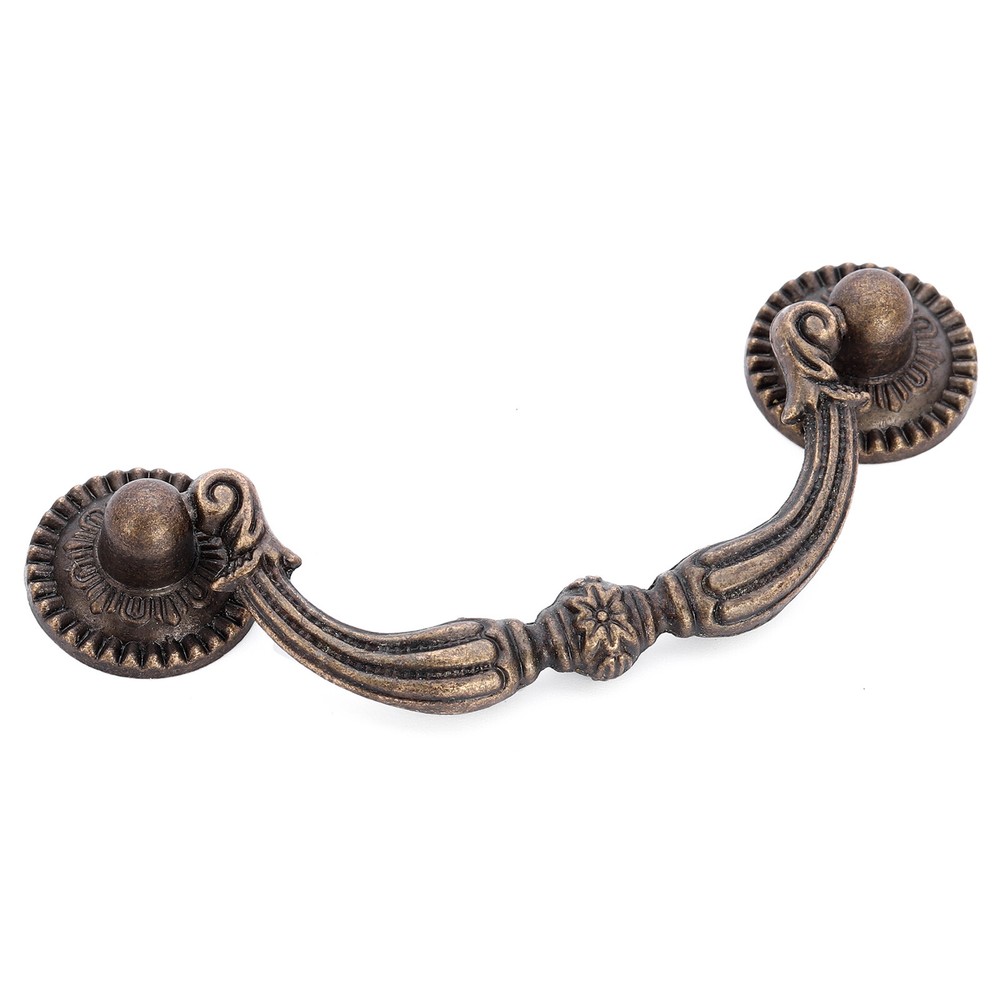 4Pack 3 Inch Bronze Vintage Drawer Pulls Handles Antique Drop Bail Cabinet Pulls