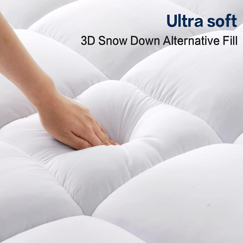 Mattress Topper Queen Size Extra Thick Mattress Pad 8-21" Deep Pocket Soft down