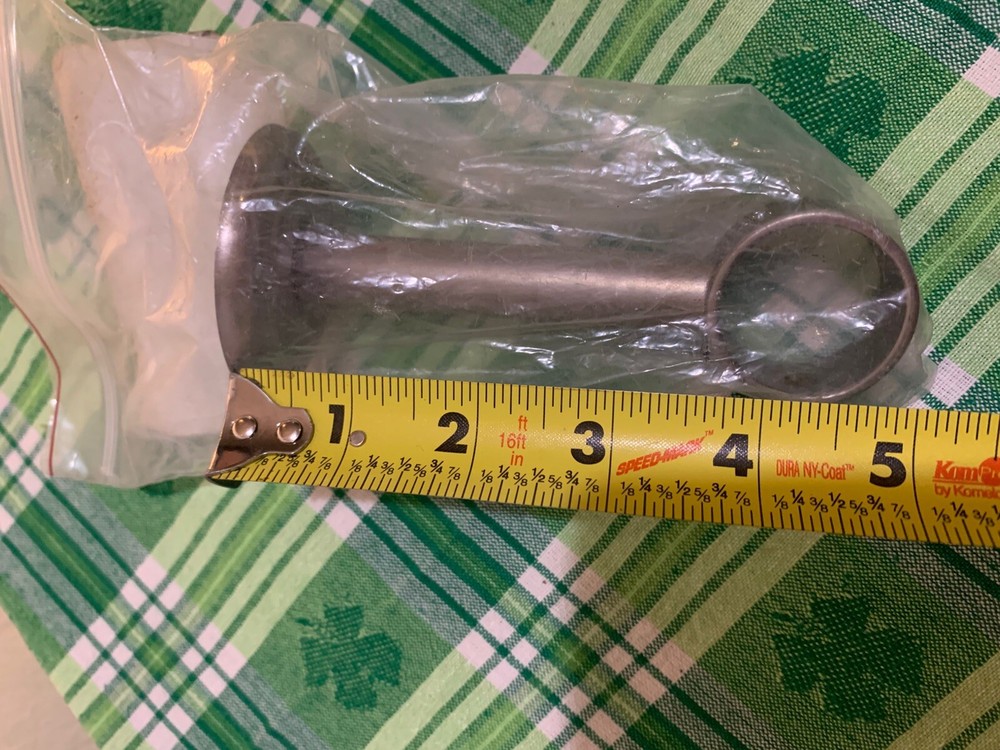 ❤️Modern Art Soft Silver Single Hole Curtain Mount Rod Bracket NOS