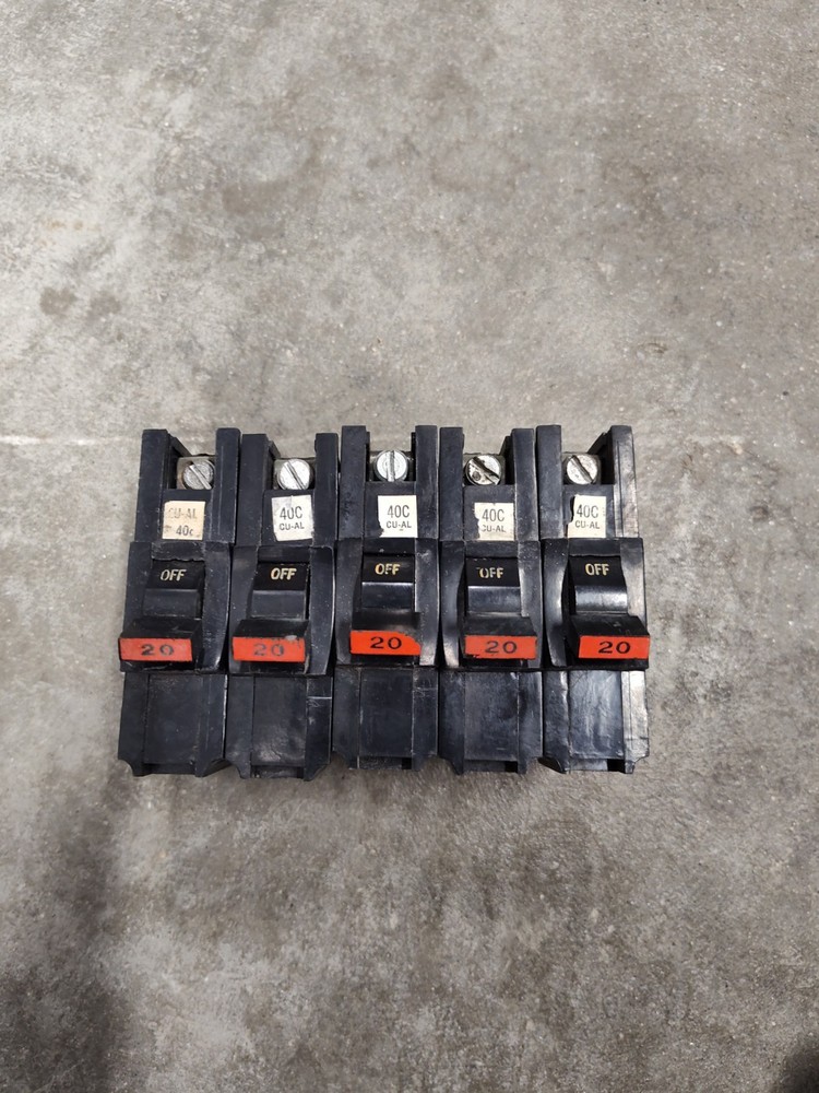 Federal Pacific FPE Circuit Breakers And Main Disconnect (Lot)