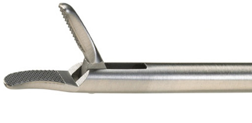 Laparoscopic TC Needle Holder Left Curved 5mm V-Type Laparoscopy Endoscopy
