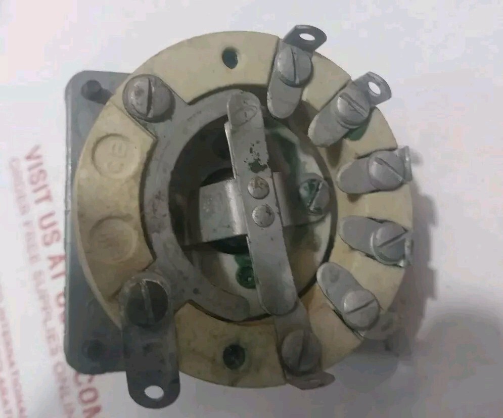NOS For signal corps Transmitter Unit. Ceramic Rotary Switch.