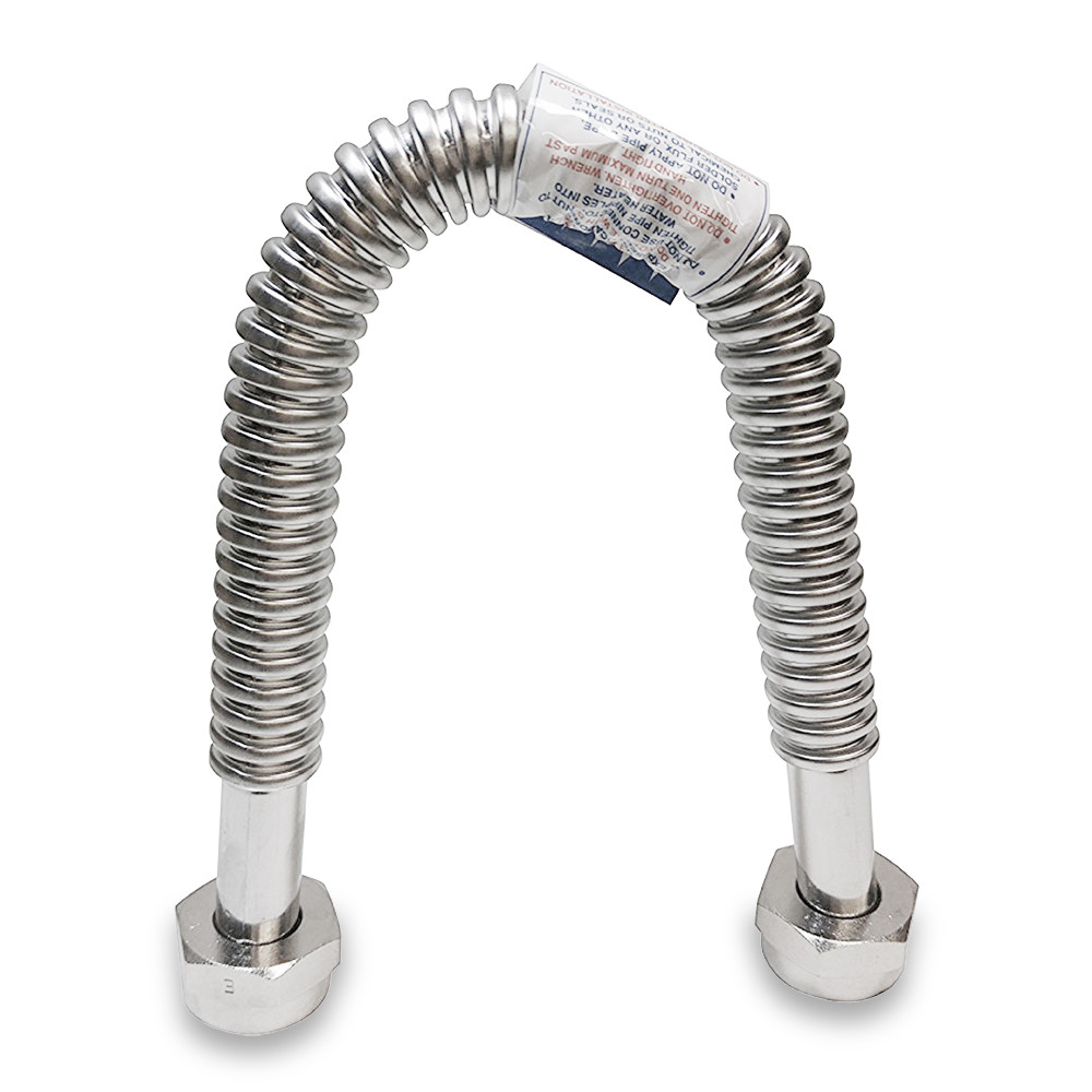 1" x 24" Stainless Steel Corrugated Water Flex for Water Heater / Softener /hose