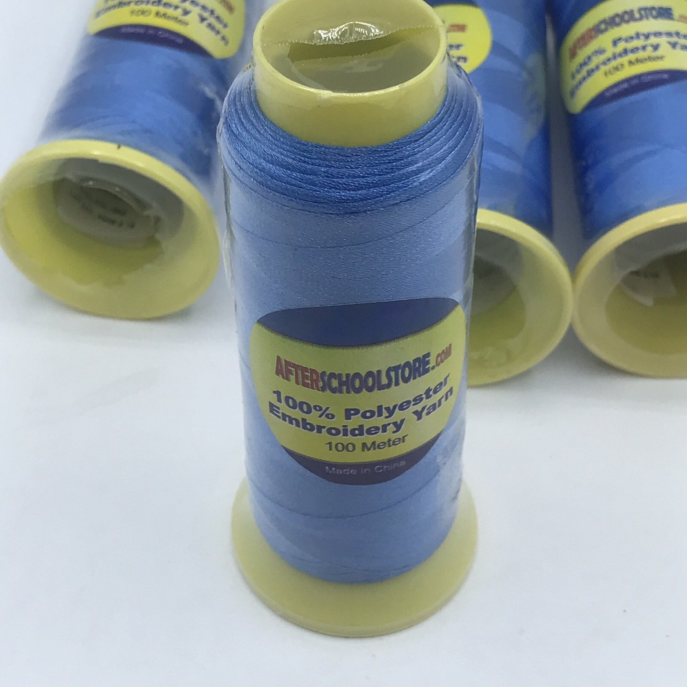 Capri Blue Matallic Embroidery Thread 400 meters total