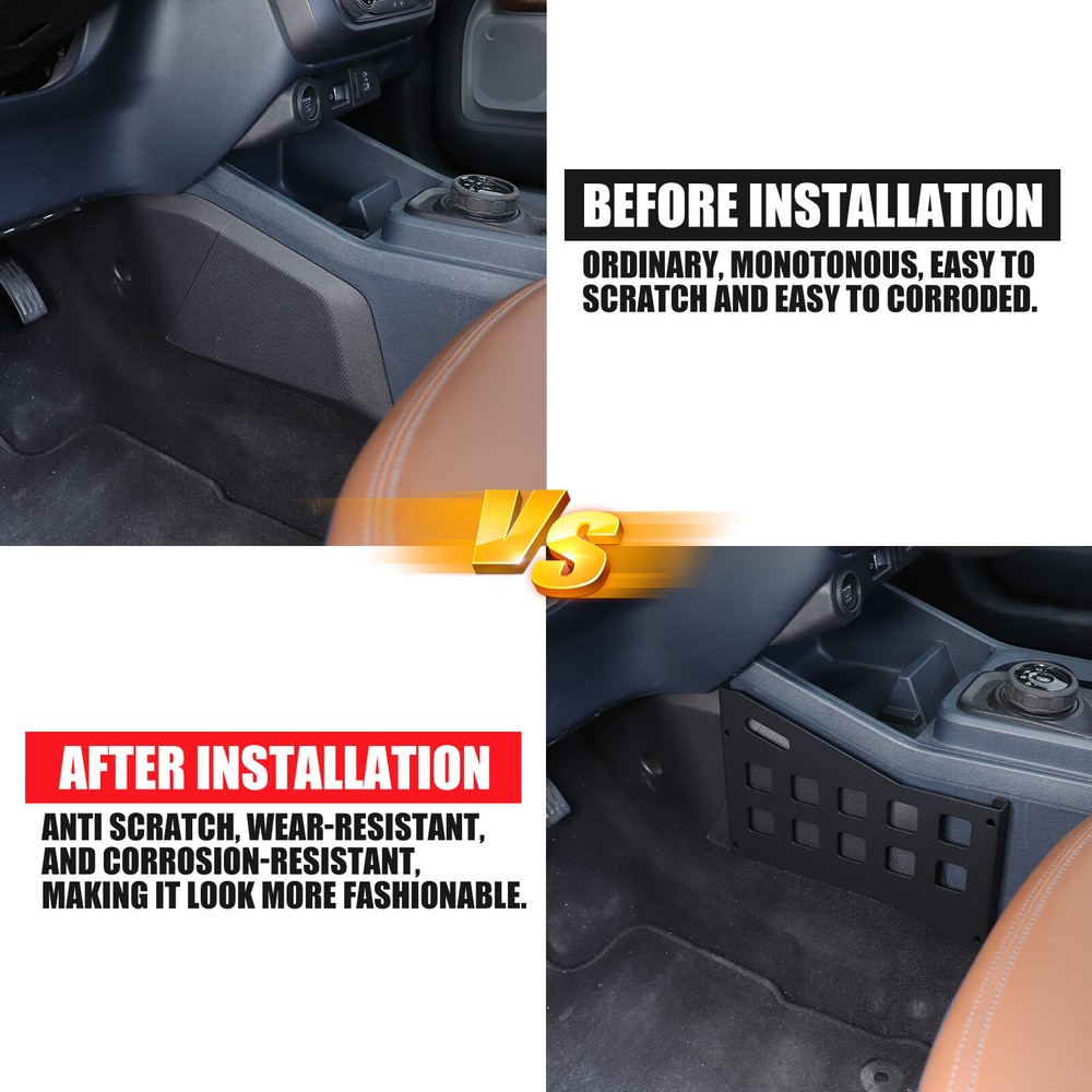 Interior Storage Molle Panel Center Console Organizer For Ford Maverick 2022+