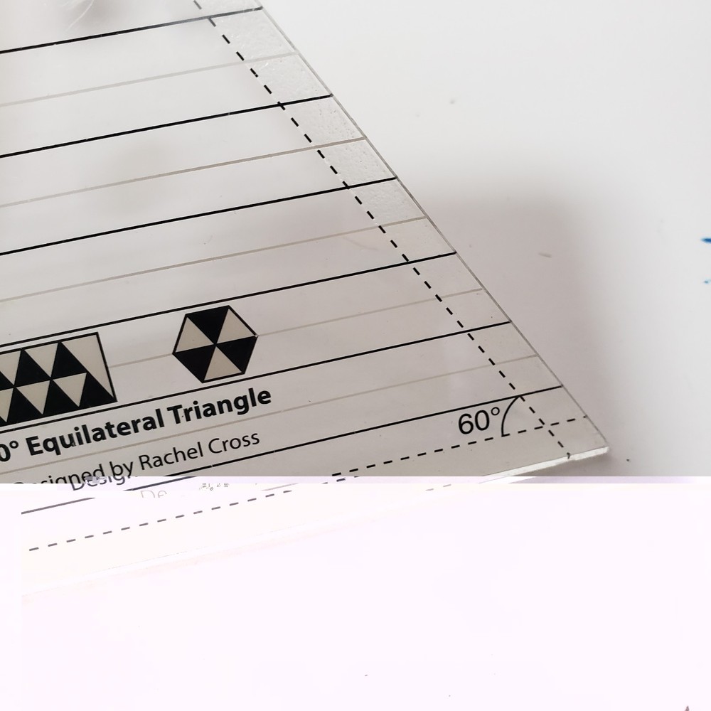 Creative Grids 60 Degree Finished Size Up 8.5" Triangle Sewing Ruler CGRT60