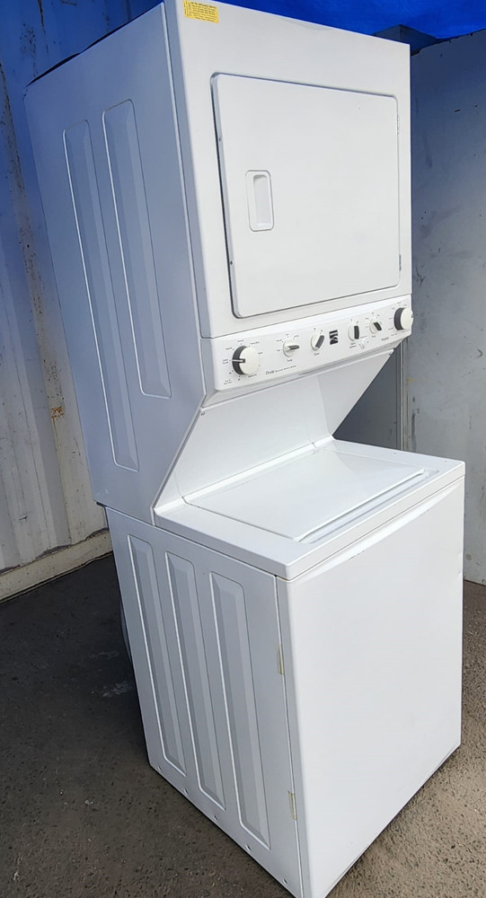 SEARS DOUBLE STACK WASHER AND DRYER MODEL 417.61722510 SERIAL NO 4E60905403[REF]