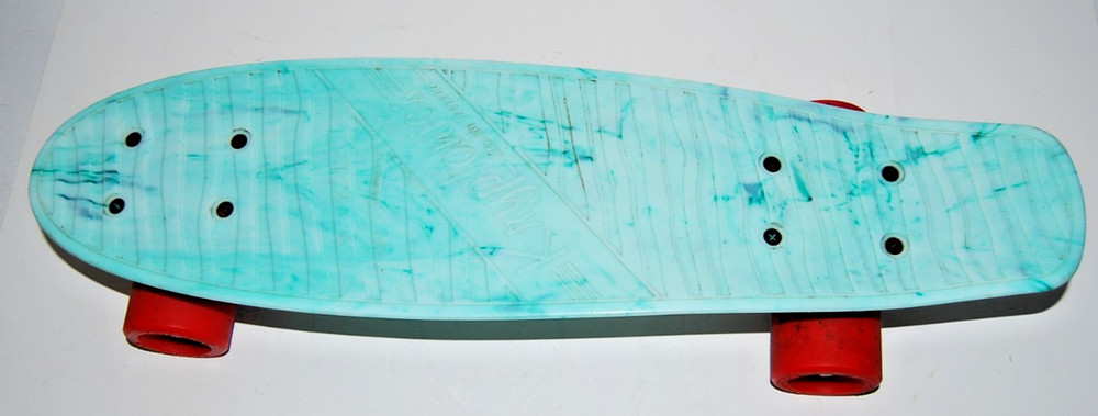 Kryptonics Torpedo 22.5" - Blue Skateboarding Red Wheels