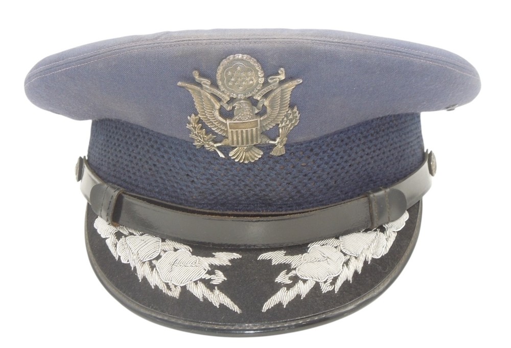 1950s USAF Air Force Lt. General Harmon Named Visor Cap Hat USAFA Superintendent