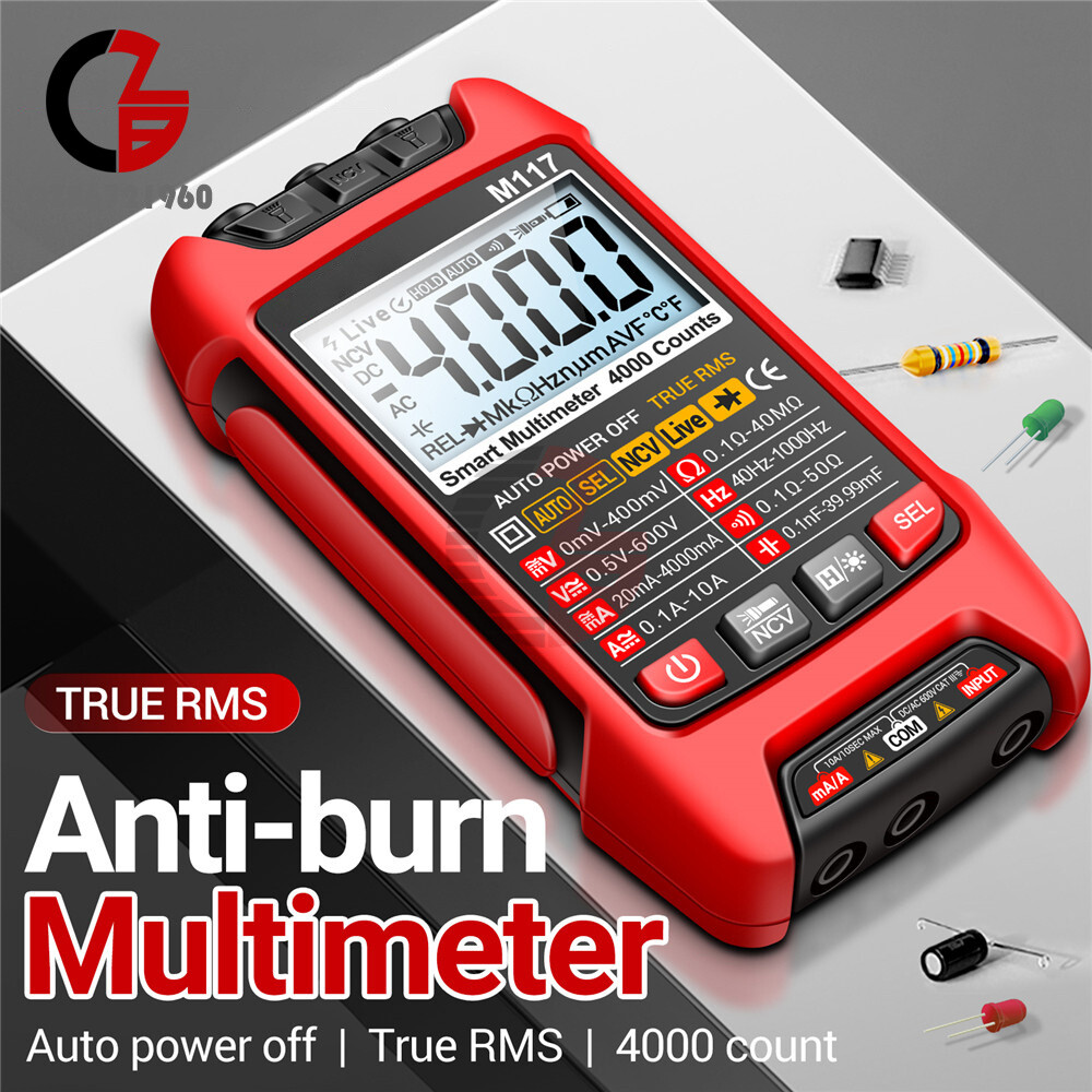 ANENG M117 Digital Multimeter NCV AC/DC Voltmeter Current 4000 Count True RMS