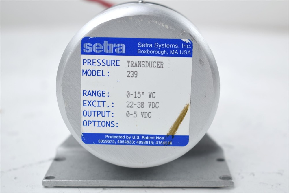 Setra Systems Pressure Transducer Model 239