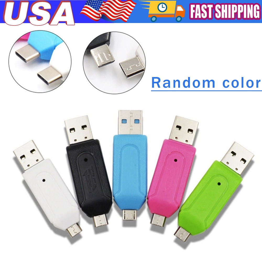 Card Reader USB 2.0 Type C Micro SD TF OTG Smart Memory Adapter Laptop ComputerC