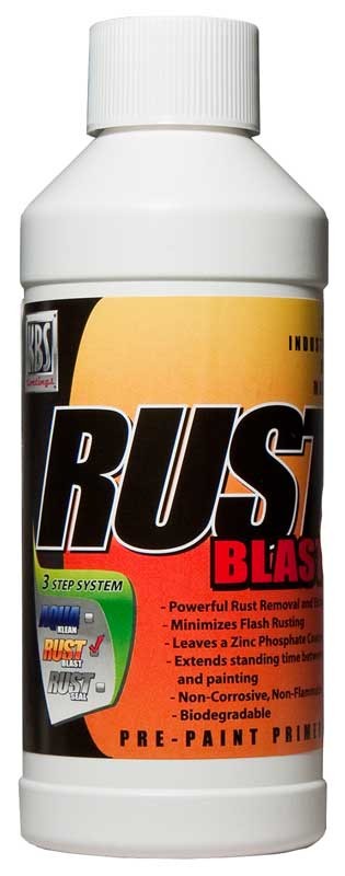 KBS RustBlast; Rust Remover & Pre-Priming Etch; Half Pint (8 oz. Bottle)