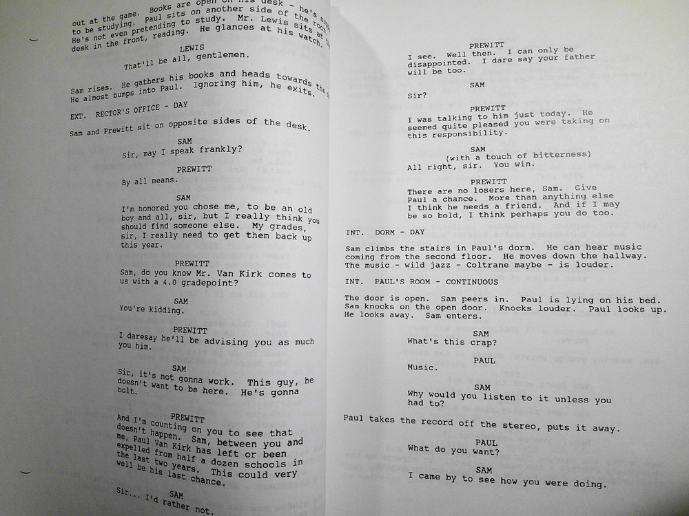 The Old Boy, by Stephen Metcalfe - original screenplay, 2001