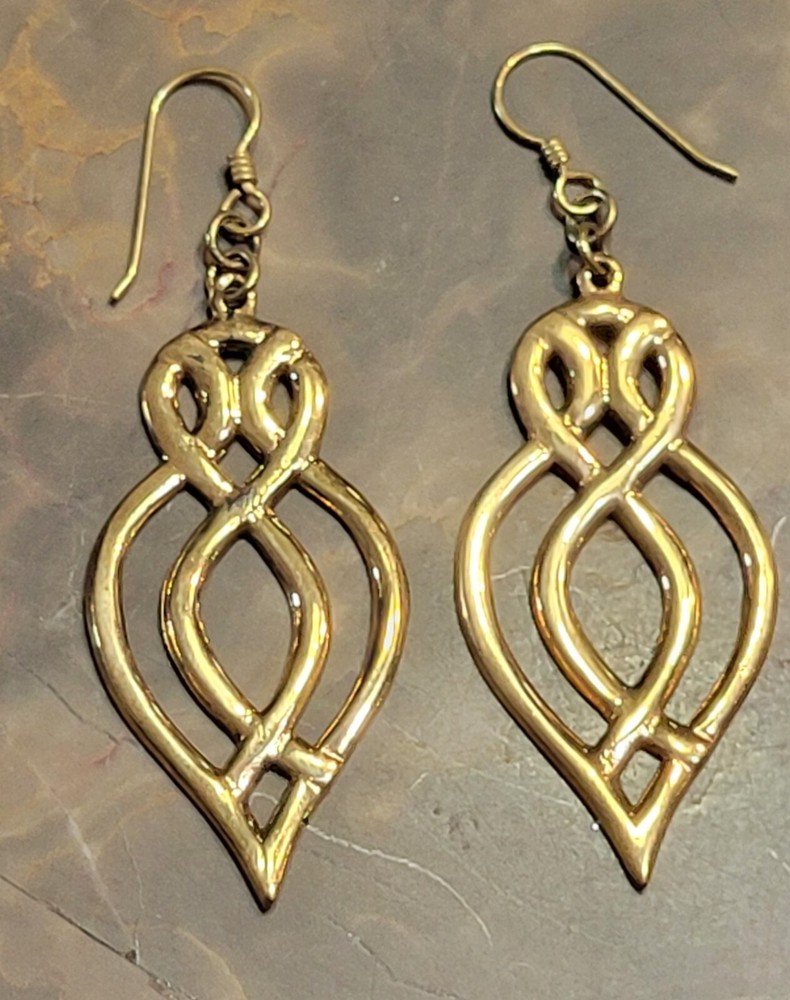 Irish Bronze Celtic Knot Earrings