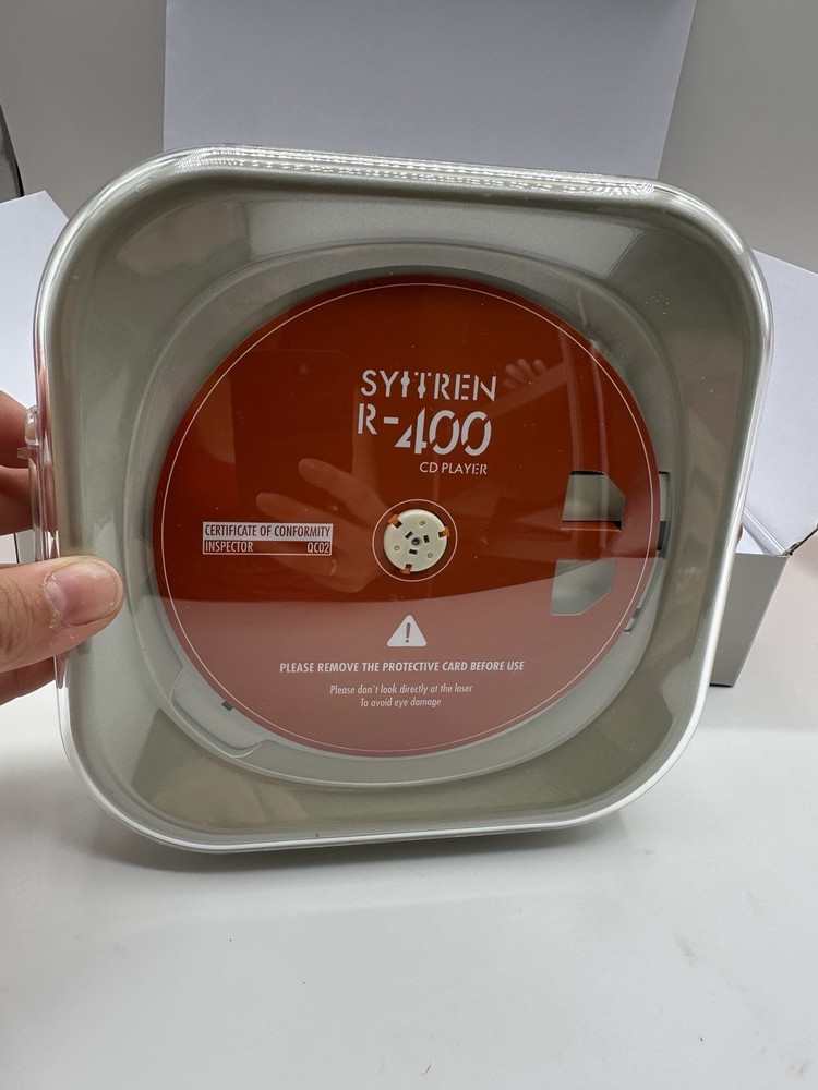SYITREN R400 Portable CD Player Rechargeable Bluetooth Open Box NEW