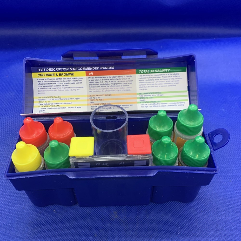 🔥Pool Central 6-Way Test Kit Testing Block Case for Pools Spas