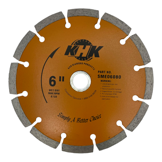 2 Pack 6" Diamond Saw Blade Segmented Cutting Concrete Bricks Stone Masonry