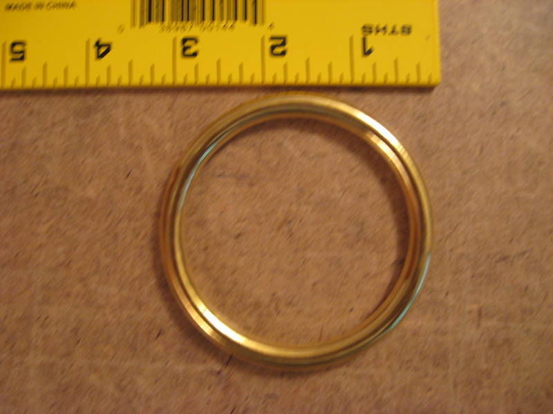 2 1/2" Solid Brass O Rings SCA (Pack Of 2)