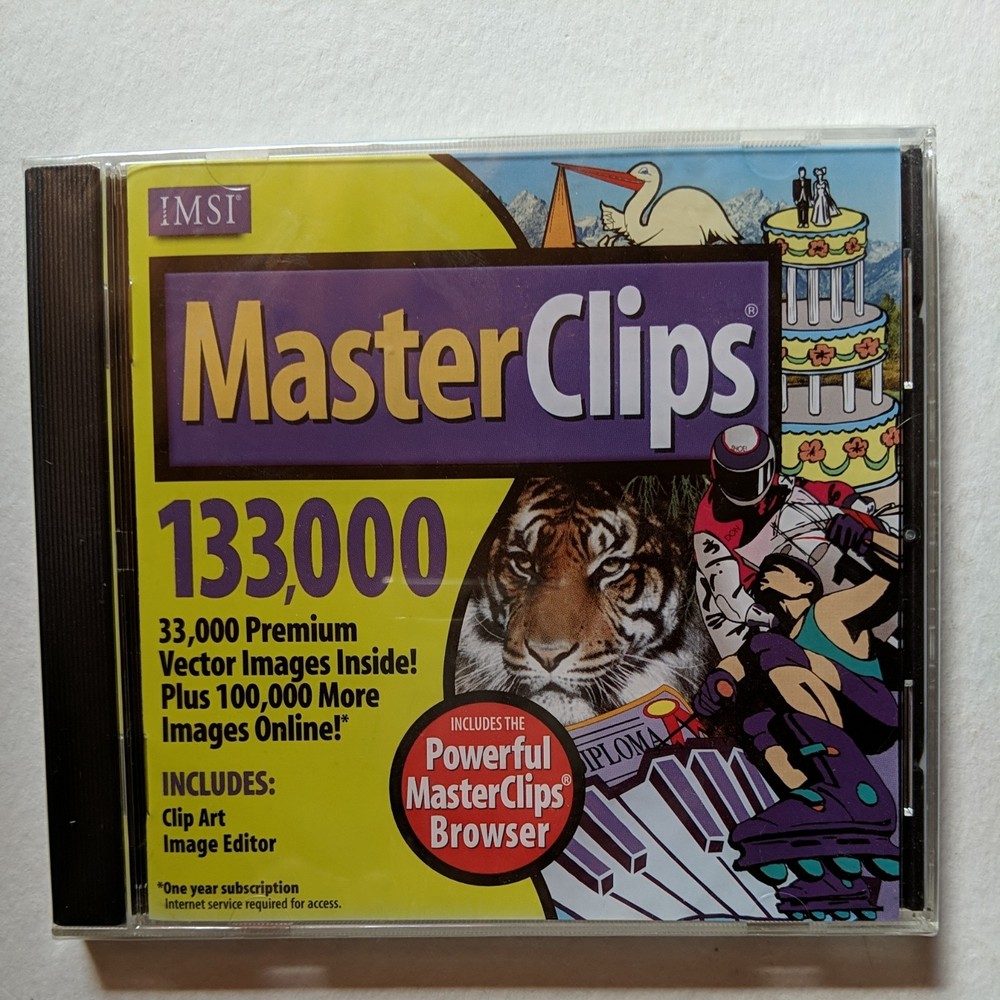 IMSI Master Clips 133,000 PC Software Sealed