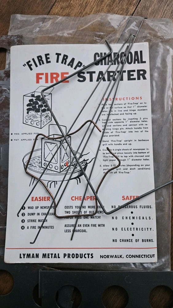 Fire Trap Charcoal Grill Fire Starter Generator Folding Chimney Fire Starter