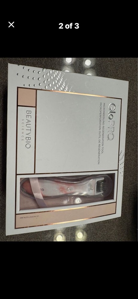 BeautyBio GloPRO Microneedling Tool and Face MicroTip Attachment Head