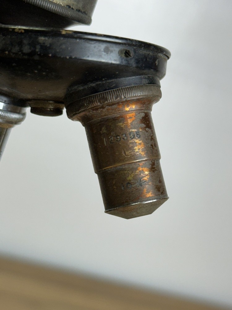 VINTAGE EARLY 1900'S SPENCER BRASS MICROSCOPE