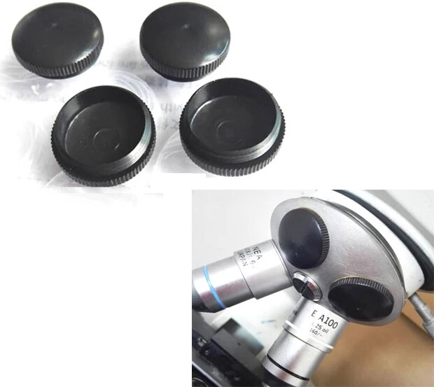 8 PCS Biological Microscope Objective Lens Dust Cover Microscope Accessory