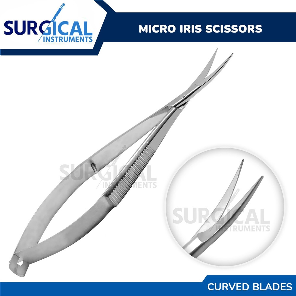 Micro Iris Scissors Sharp/Curved Ophthalmic & Lab Instruments German Grade