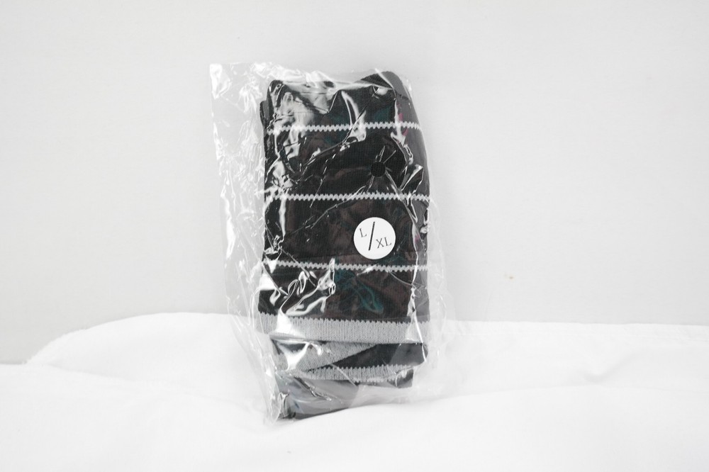 5 Pack L/XL Therapy Padded Support Compression Socks Black/Grey / TF