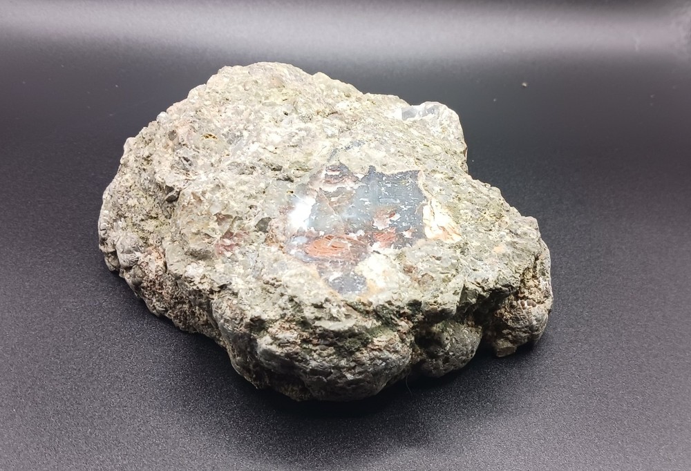 Polished Plume Agate Thunderegg Half (Oregon)